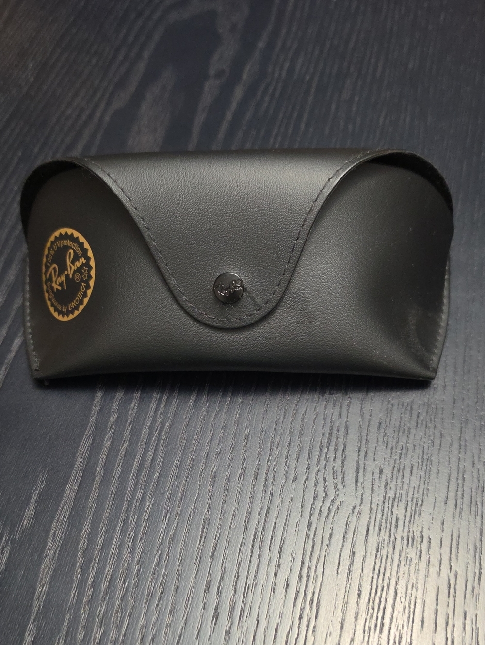 Ray-Ban Black Sunglasses Case with Gold Logo
